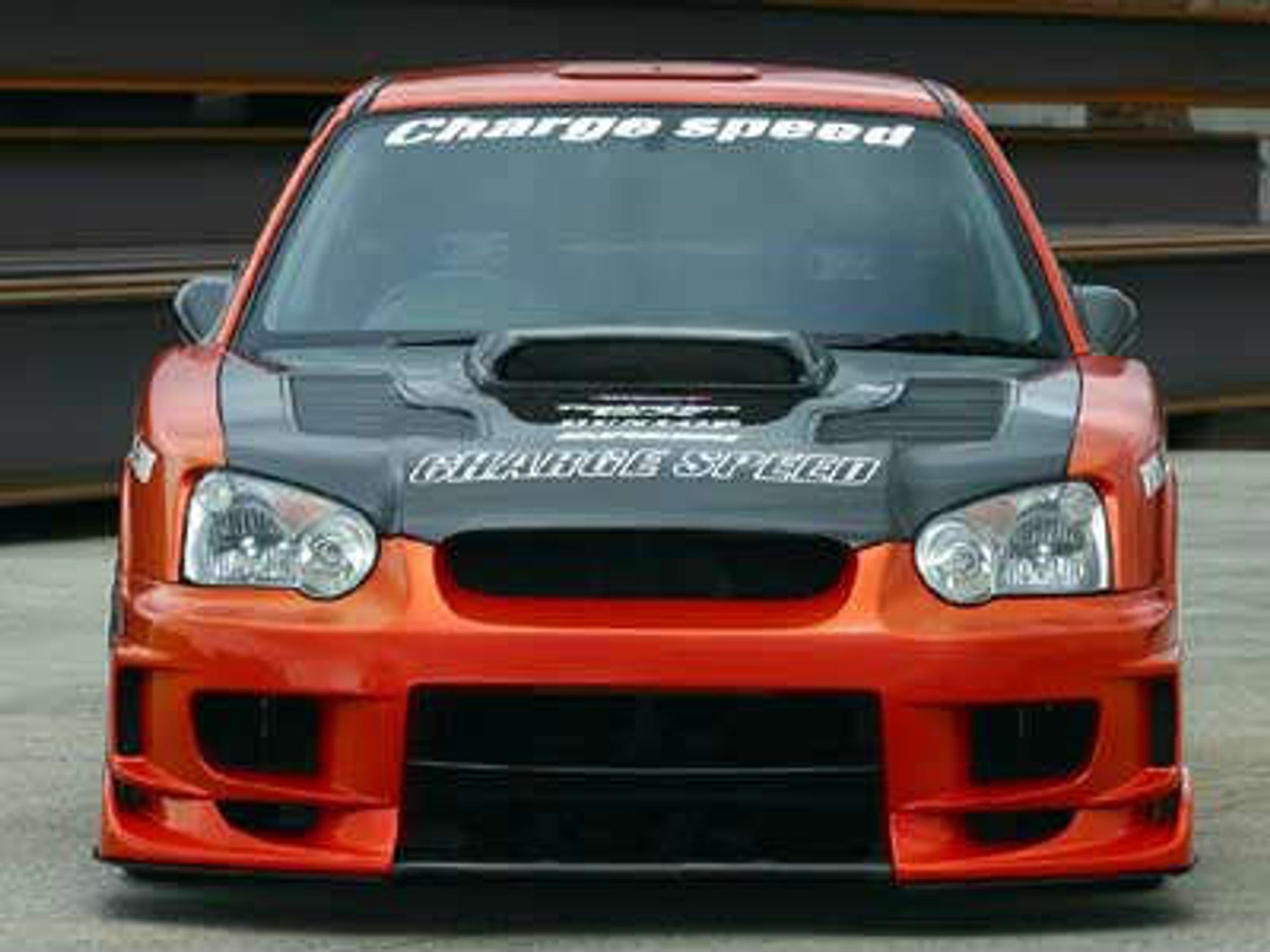 Charge Speed 2004-2005 Subaru Impreza GD-B Peanut Eye Wide Body Super GT Full Kit With Straight Front Center Flap