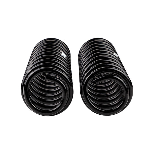 Old Man Emu front coil spring for Jeep JK, ARB / OME coilover suspension part, shows the spring installed on a vehicle.