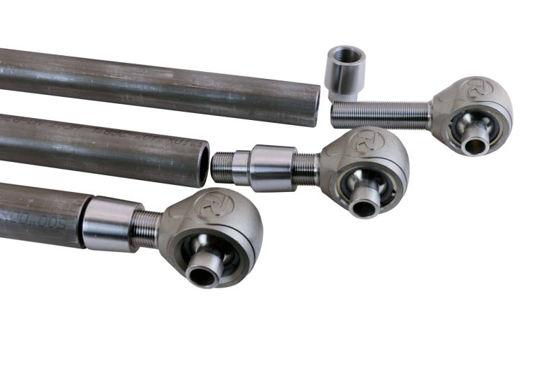 Ridetech universal weld-on HD 4-link air springs for 3-inch diameter axles, showcasing the durable suspension upgrade component.