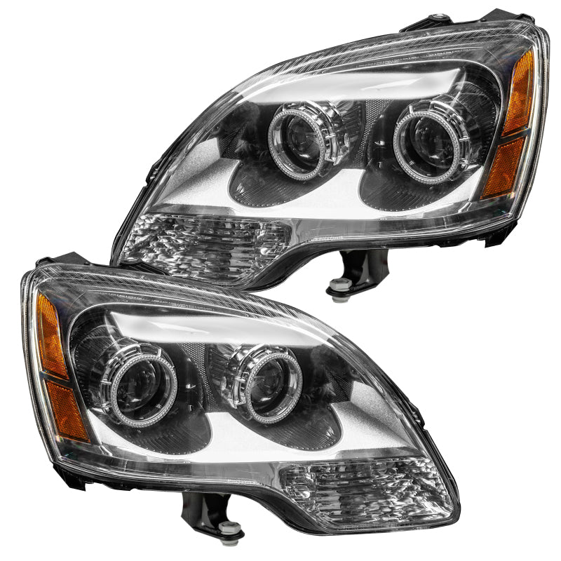 Oracle Lighting LED halo headlights for 2008-2012 GMC Acadia, non-HID, pre-assembled with amber halo rings.