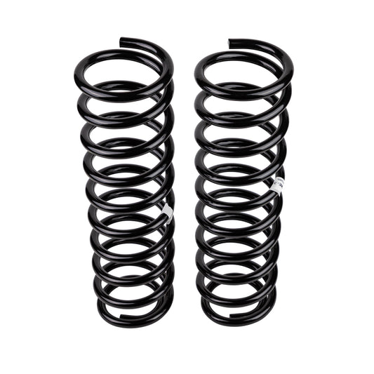 Old Man Emu ARB coilover front coil springs for Jeep JL, showcasing the heavy-duty suspension components.
