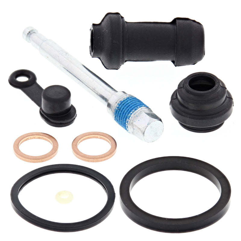 All Balls Racing rear brake caliper rebuild kit for Honda CRF250L 2013-2020, includes seals and components for caliper repair.