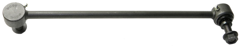 Moog front left sway bar endlink for BMW X4 xDrive28i (2015-2018), close-up of black metal suspension component