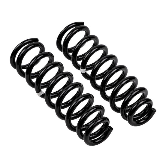 Old Man Emu coilover front coil spring for Toyota Land Cruiser 200 series, durable suspension component with coil spring design.