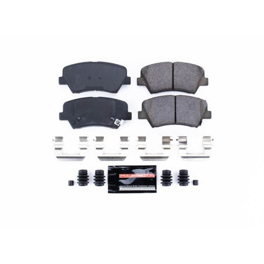 PowerStop Z23 Evolution Sport brake pads with hardware for 2011-2016 Hyundai Elantra front performance braking system