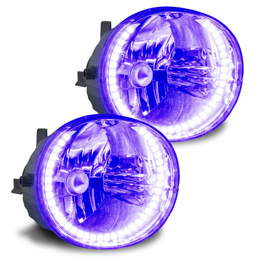 Oracle Lighting LED halo fog lights for 2006-2009 Toyota 4-Runner, pre-assembled with UV purple halo illumination.