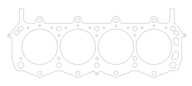 Cometic Ford Man-O-War 4.155-inch bore MLS head gasket with .040 inch thickness and 6-bolt, 10-degree head gasket design.