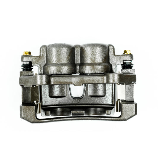 PowerStop front left OE brake caliper and bracket for Jeep Commander 2006-2010, automotive part with detailed components visible.