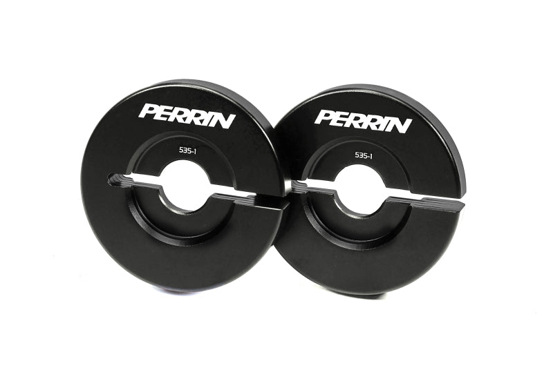Perrin Performance differential lockdown system with diff braces for Subaru WRX, STI, Crosstrek, and Impreza models, showing metal brackets.