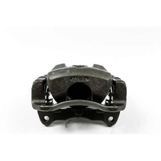 PowerStop OE front right brake caliper with bracket for Pontiac Vibe 2003-2008, detailed view of automotive brake component