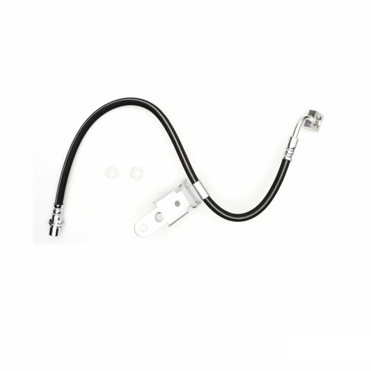 DFC front right brake hose for Chrysler 300 2005-2011, part of the brake line kit, showing the flexible rubber brake line.