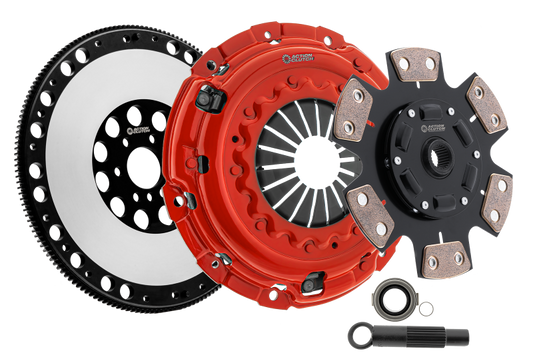 Action Clutch Stage 3 clutch kit with lightweight flywheel for 2000-2005 Volkswagen Jetta 1.8L Turbo FWD, includes clutch and flywheel.
