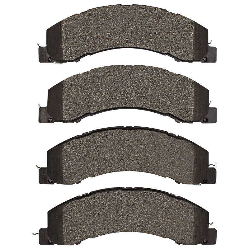 R1 Concepts Sterling Bullet front super duty brake pads for performance braking, showing the brake pad set with metal backing plates.