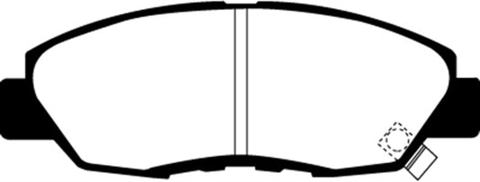 EBC Greenstuff front brake pads for Acura CL 2.2, high-performance replacement brake pads with green friction material.