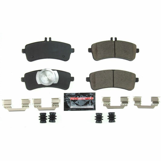 PowerStop Z23 Evolution rear brake pads for 2015-2018 Mercedes-Benz S63 AMG, performance brake pads with hardware included.