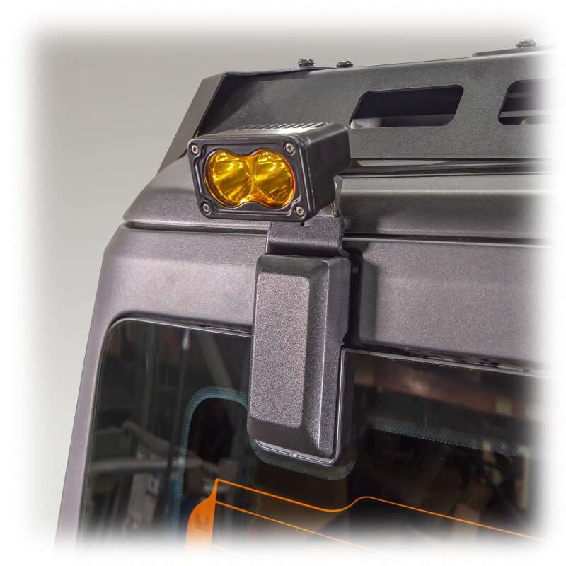 TURN Offroad Ford Bronco 2021+ OEM hard top light bracket mounted on the vehicle’s hard top, designed for offroad lighting accessories.