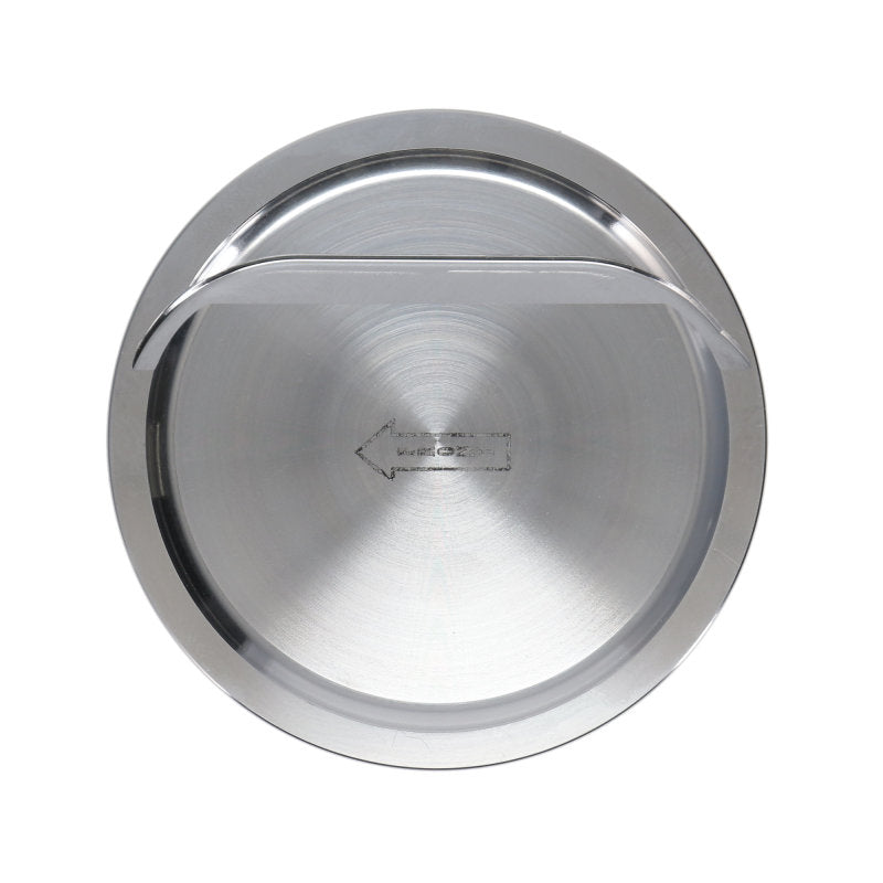 Manley Performance forged small block Chevy LS series piston set with 4.005-inch bore and 1.115-inch compression height, 18cc dish.