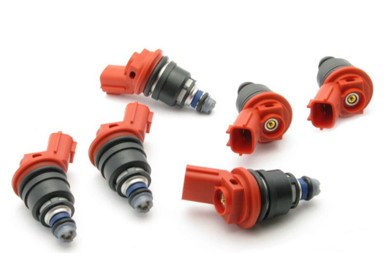 DeatschWerks 96-99 Nissan I30 Maxima VQ30de 300ZX 270cc side feed fuel injector set for 6-cylinder engines.