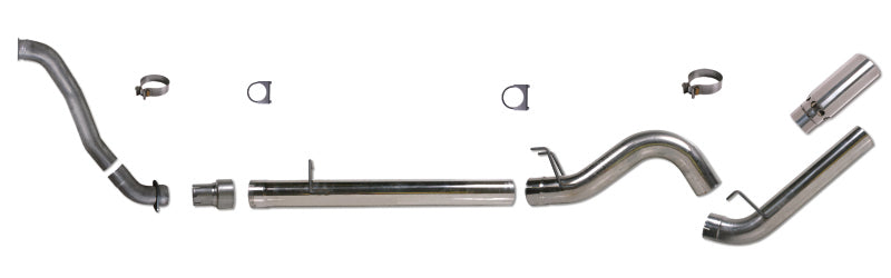 Diamond Eye Performance DPF Back exhaust system for 2008-2010 Ford 6.4L Powerstroke F250/F350 truck, featuring a sleek DPF-back design.