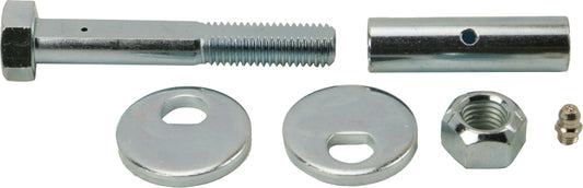 Moog rear toe adjuster for Toyota RAV4 2001-2005 suspension alignment kit, close-up of metal component for vehicle alignment.