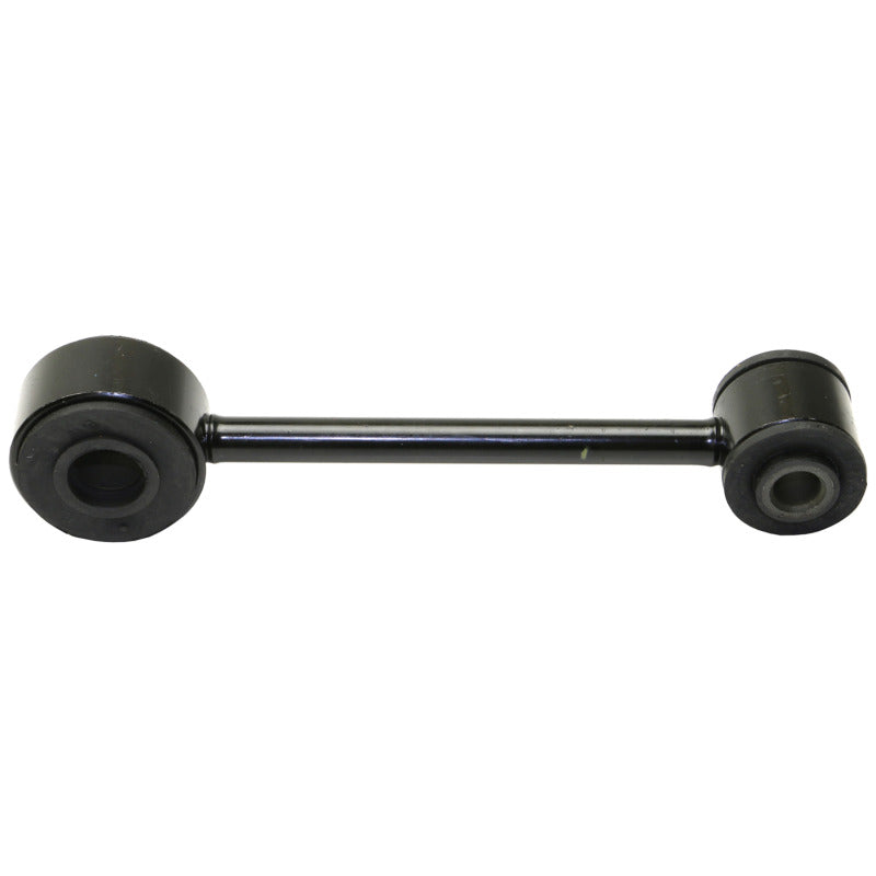 Moog Ford Mustang rear sway bar endlink, 2012-2014 model, showcasing the sturdy metal sway bar link for suspension stability.
