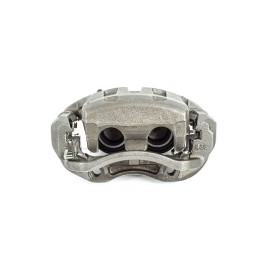PowerStop OE front right brake caliper with bracket for Infiniti M45 2003-2004, automotive brake component.