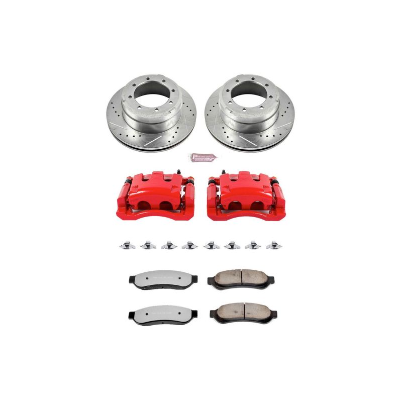 PowerStop Brake Kit for 2005-2010 Ford F-350 Super Duty rear Z36 Truck & Tow performance brake kit with calipers and rotors