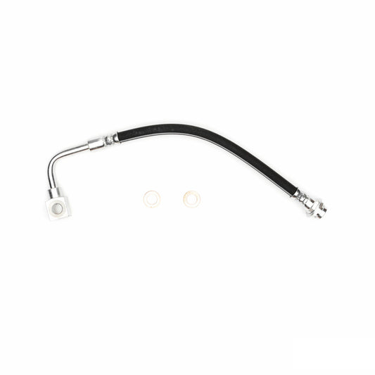 DFC Chevrolet Camaro front left brake hose from 1998-2002, part of the brake line kit, showing the flexible brake line component.