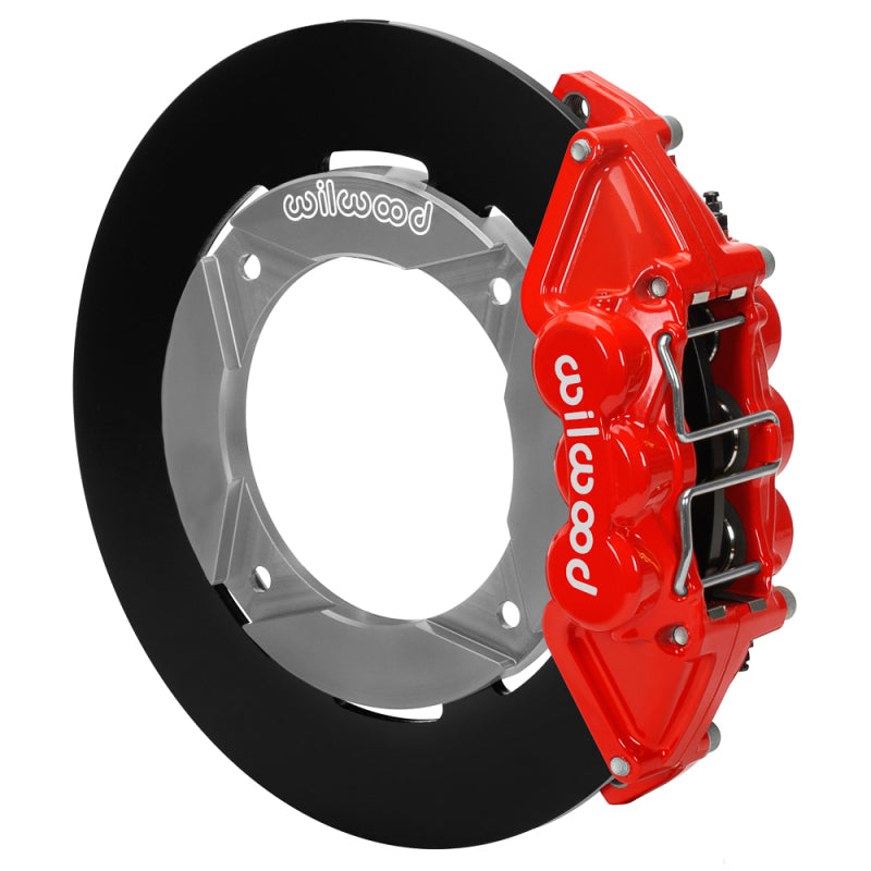 Wilwood Polaris RZR Pro UTV6 rear brake kit with red calipers and blank rotors, performance drilled brake components for 2020+ models.