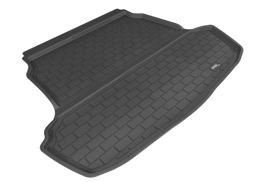 Black 3D MAXpider cargo liner for Hyundai Sonata (2015-2019), durable rubber floor mat with textured surface for protection and style.