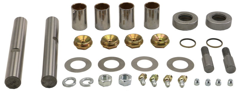 Moog Ford F-100 king pin bushing kit for models 1966-1974, includes bushings and hardware for steering assembly repair.