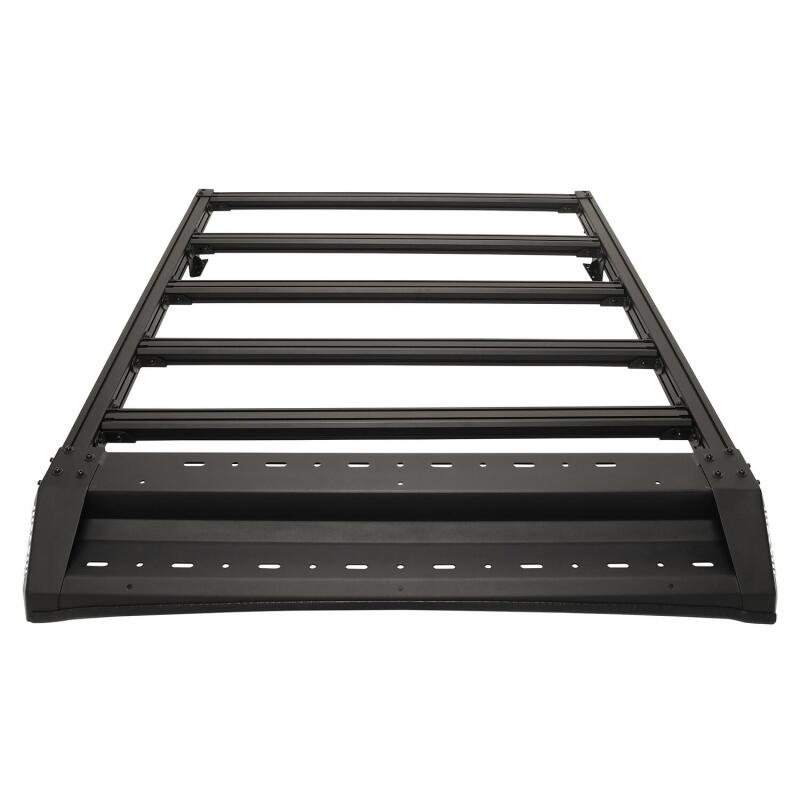 Westin Toyota Tacoma Mesa roof rack installed on a 2016-2023 model, providing extra cargo space on the vehicle's roof.