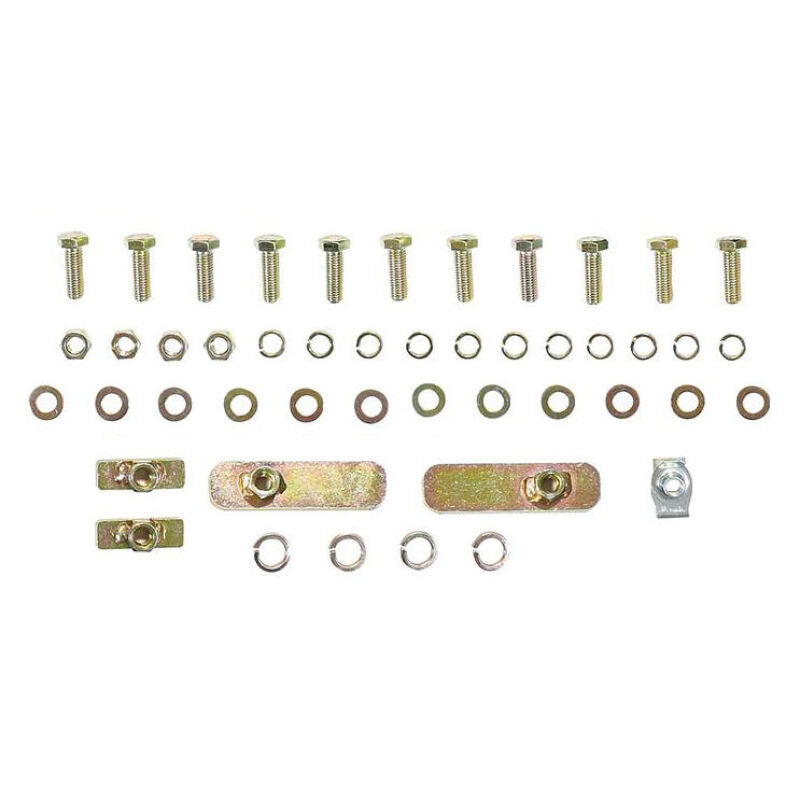 Westin 03-25 Chevy/GMC Express/Savana 135-inch WB running board mount kit in black, hardware components for installation.