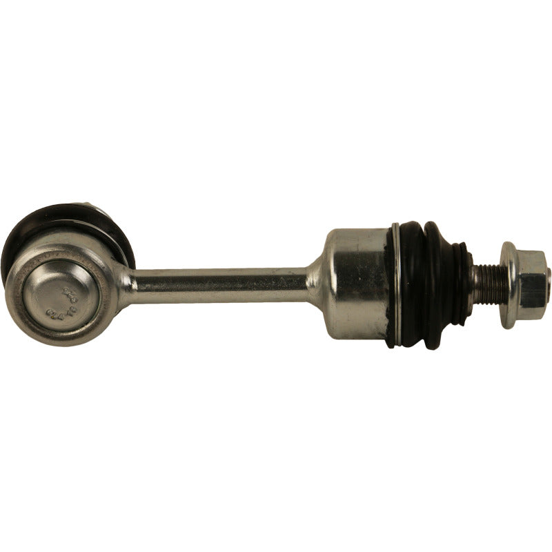 Moog rear left sway bar endlink for Kia Sorento 2016-2019, showing the metal component with mounting bushings.
