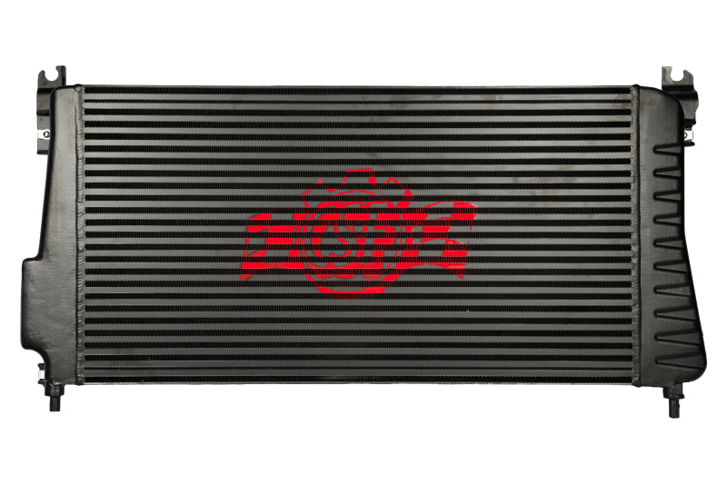 CSF Chevrolet Silverado 6.6L Turbo Diesel intercooler Charge-Air-Cooler showing core and end tanks for enhanced cooling performance