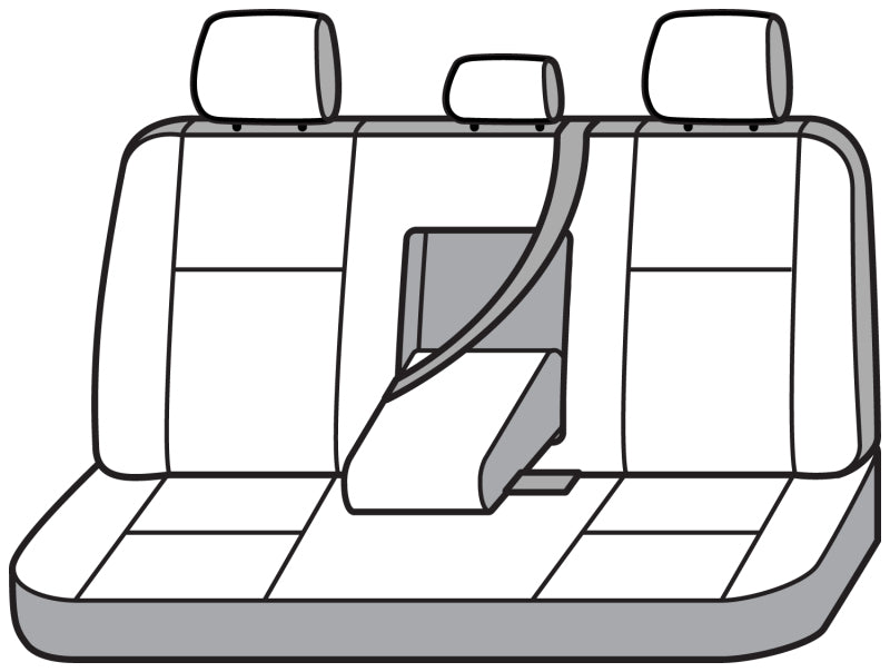 Covercraft Ford Ranger SeatSaver custom seat cover in polycotton charcoal, protects and enhances the vehicle's seat appearance.