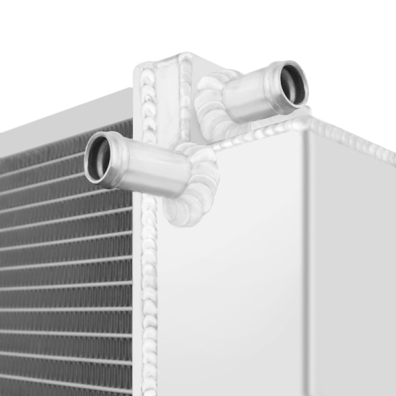 Mishimoto radiator for 1994-2000 Chevrolet C/K2500 with 6.5L Turbo Diesel engine, showing the aluminum core and inlet/outlet hoses.