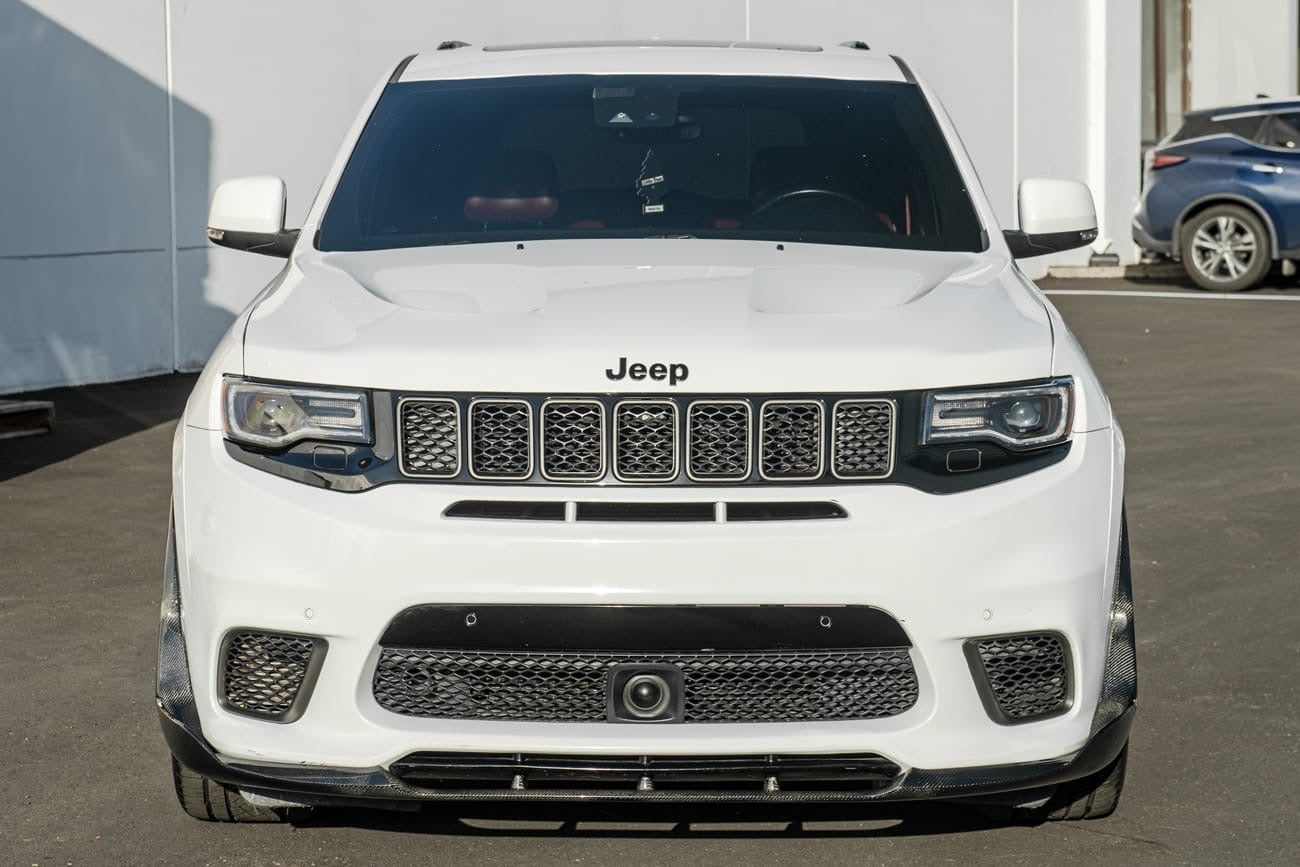 2017-2021 Jeep SRT8 Trackhawk 3 Piece CARBON FIBER Front Splitter Lip Ground Effects