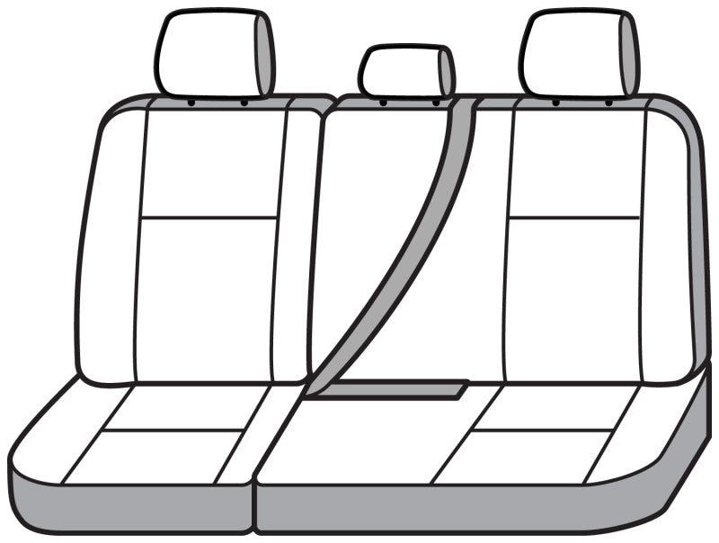 Covercraft Toyota Tacoma SeatSaver custom seat cover in brown, designed for 2024-2025 models, made of durable Carhartt material.