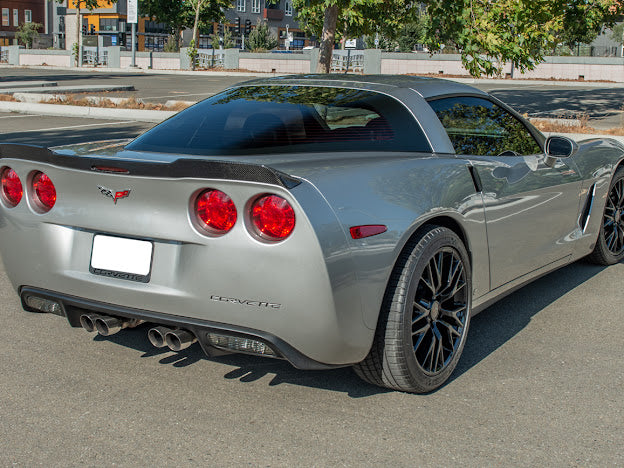 *IMPERFECTION / DISCOUNTED* 2005-2013 C6 Corvette - Extended ZR1 Style CARBON FIBER Rear Trunk Lid Spoiler Wing