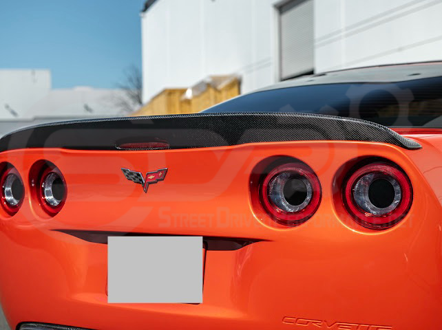 2005-2013 CHEVROLET CORVETTE C6 | SDP PERFORMANCE STYLE CARBON FIBER REAR TRUNK LID WING SPOILER