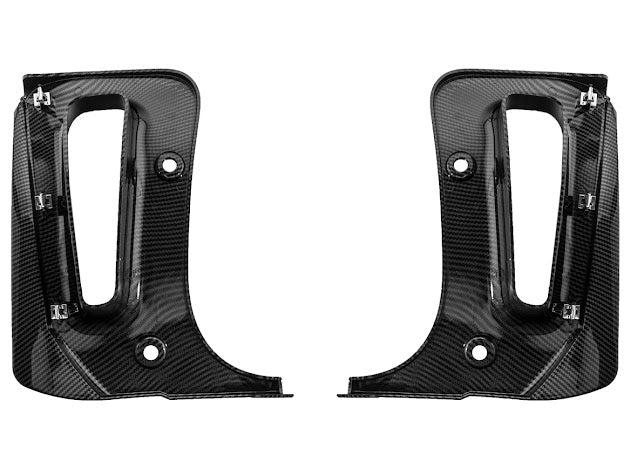 2023-Up Corvette C8 Z06 & E-RAY | Extended Hydro-Dipped Carbon Fiber Front & Rear Mud Flap Splash Guards