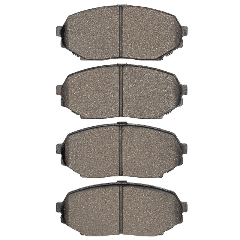 R1 Concepts R1 90-93 Asuna SUNFIRE front brake pads with OE design, showing the brake pad surface and branding details.