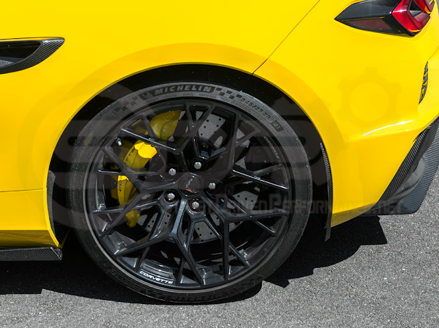 2023-UP CORVETTE C8 E-RAY, Z06, & ZR1 | FACTORY EXTENDED XL VERSION 2 FRONT & REAR MUD FLAPS SPLASH GUARD PAIR