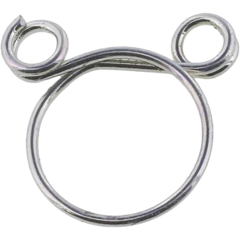 All Balls Racing hose clamps in a 4-pack, 8.3mm size, securely fasten hoses in automotive or motorcycle applications.