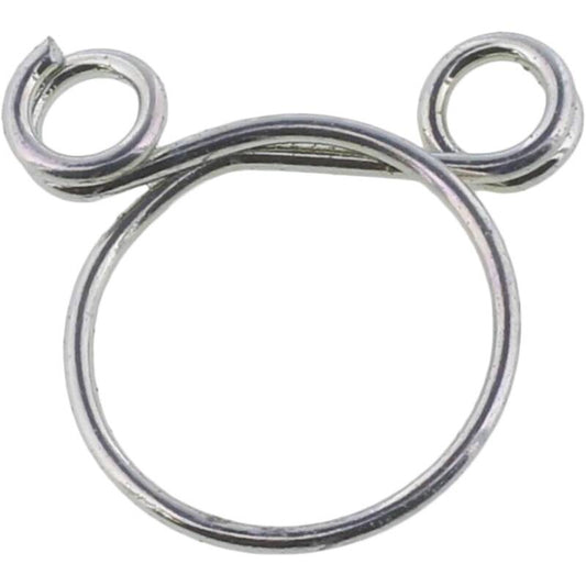 All Balls Racing hose clamps in a 4-pack, 8.3mm size, securely fasten hoses in automotive or motorcycle applications.