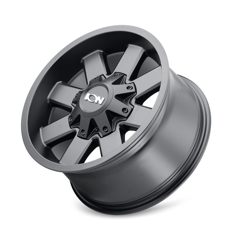 Ion Type 141 satin black cast wheel with 20x9 inch size, 6x120 bolt pattern, 78.1mm hub, and 18mm offset.