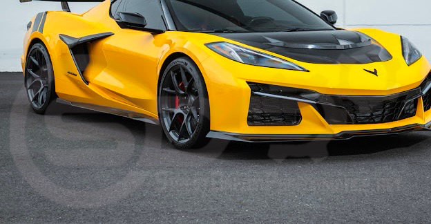 2023-Up Corvette C8 Z06 | Z07 Extended Package CARBON FIBER Front Lip Splitter Ground Effects
