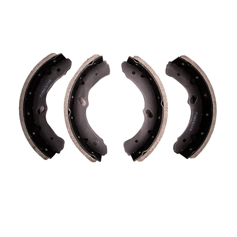 DFC Chevrolet W3500 brake shoes for gas engine, front and rear premium riveted brake shoes with detailed metal components