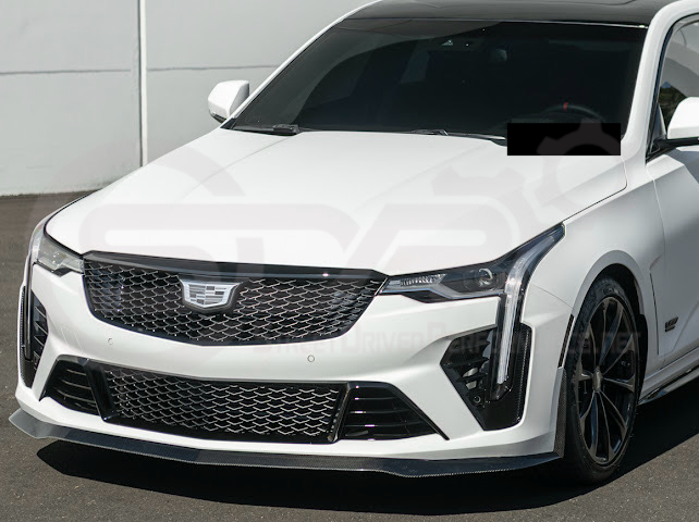 2020-Up Cadillac CT4-V Blackwing | CARBON FIBER Front Splitter Side Wheel Arches Pair